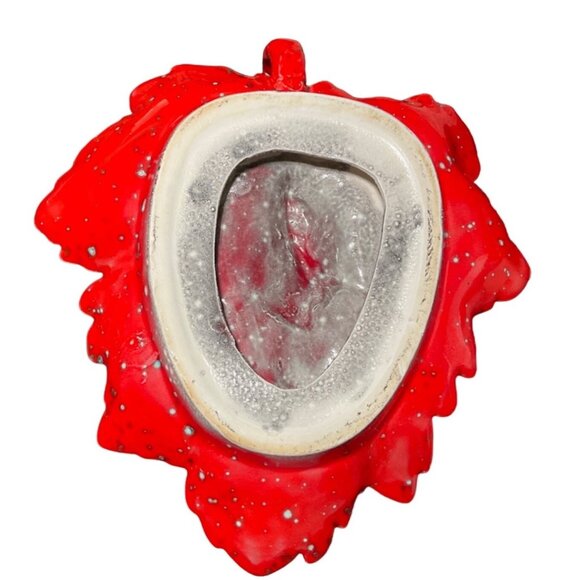 Vintage California-Style Ceramic Leaf Candy Dish Red & Orange - Picture 9 of 9